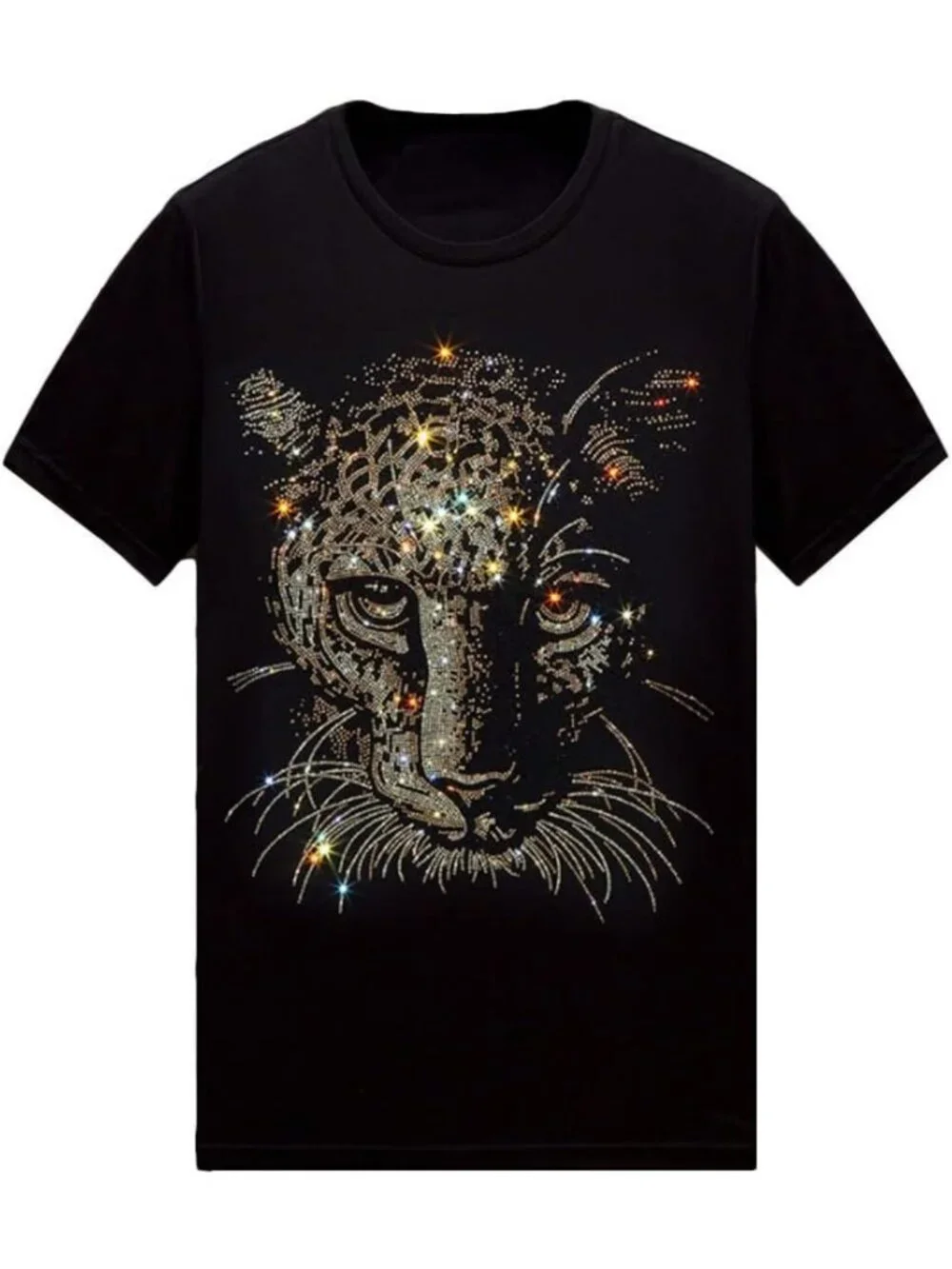 Sparkly Rhinestone T-Shirt for Men & Women | Short Sleeve Bling Graphic Tee